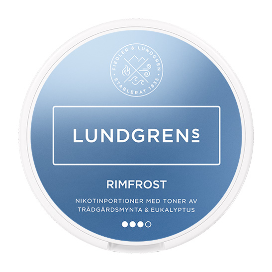Lundgrens Rimfrost All White - Nikotinpåsar med isande pepparmynta (10g)