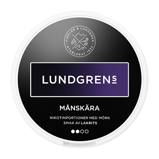 Lundgrens Månskära All White - Nikotinpåsar med smak av mörka bär (8mg)