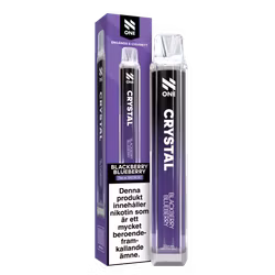N One Crystal Vape Björnbär & Blåbär - Blackberry Blueberry 20mg - 10 pack