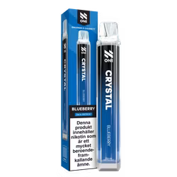 N One Crystal Vape Blåbär - Blueberry 20mg - 10 pack