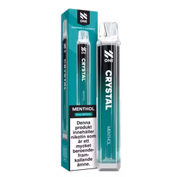 N One Crystal Vape - Menthol 20mg - 10 pack