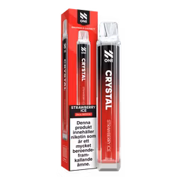 N One Crystal Vape Jordgubbar - Strawberry Ice 20mg - 10 pack