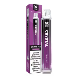 N One Crystal Vape Druvor - Grape Ice 20mg - 10 pack
