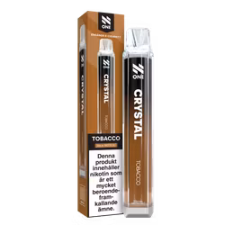 N One Crystal Vape Tobak - Tobacco 20mg - 10 pack