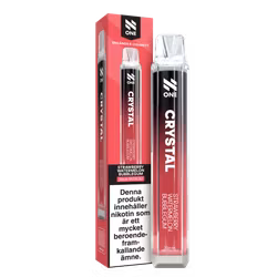 N One Crystal Vape Jordgubbar, Vattenmelon, bubbelgum - Strawberry Watermelon Bubblegum 20mg - 10 pack