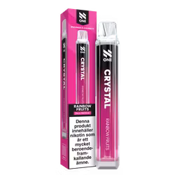 N One Crystal Vape  Fruktmix - Rainbow Fruits 20mg - 10 pack
