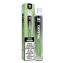 N One Crystal Vape Äpple & Persika - Apple Peach 20mg - 10 pack