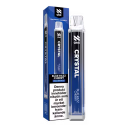 N One Crystal Vape Blå Hallon & Körsbär - Blue Razz Cherry 20mg - 10 pack