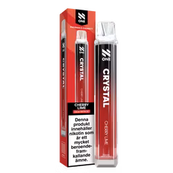 N One Crystal Vape Körsbär & Lime - Cherry Lime 20mg - 10 pack