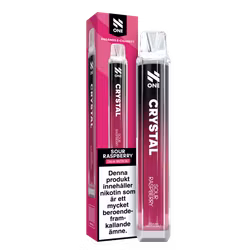 N One Crystal Vape Hallon - Sour Raspberry 20mg - 10 pack