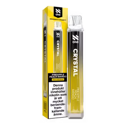 N One Crystal Vape Ananas, Periska & Mango - Pineapple Peach Mango 20mg - 10 pack