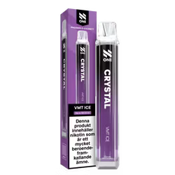 N One Crystal Vape Druvor & Svartvinbär - VMT Ice 20mg - 10 pack
