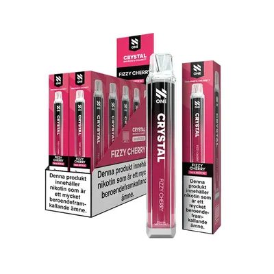 N One Crystal Vape Körsbär - Fizzy Cherry 20mg - 10 pack