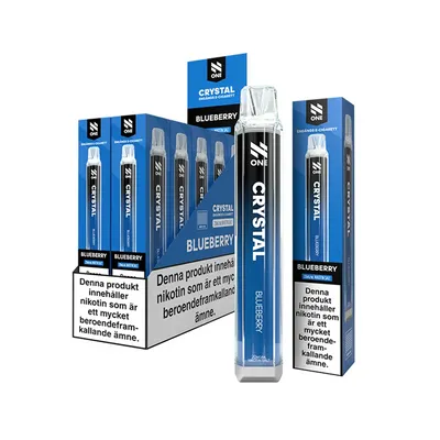 N One Crystal Vape Blåbär - Blueberry 20mg - 10 pack