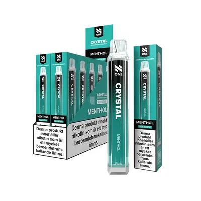 N One Crystal Vape - Menthol 20mg - 10 pack