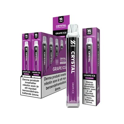 N One Crystal Vape Druvor - Grape Ice 20mg - 10 pack