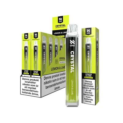 N One Crystal Vape Citron & Lime - Lemon Lime 20mg - 10 pack