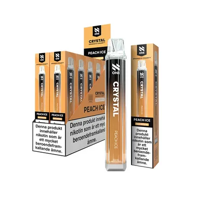 N One Crystal Vape Persika - Peach Ice 20mg - 10 pack