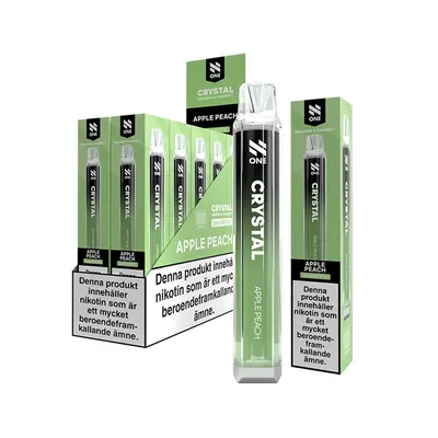 N One Crystal Vape Äpple & Persika - Apple Peach 20mg - 10 pack