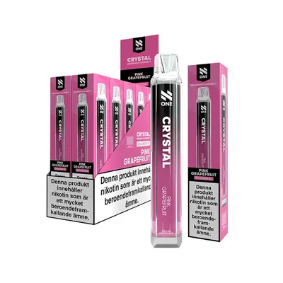 N One Crystal Vape Grapefrukt - Pink Grapefruit 20mg - 10 pack