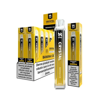 N One Crystal Vape Banan - Banana Ice 20mg - 10 pack