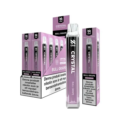 N One Crystal Vape Energidryck & Druvor - Bull Grape 20mg - 10 pack