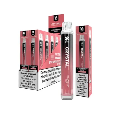 N One Crystal Vape Jordgubbar & Kiwi - Strawberry Kiwi 20mg - 10 pack