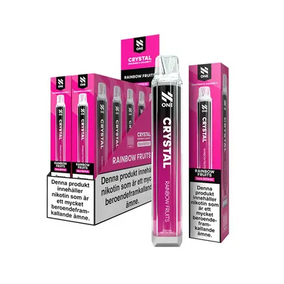 N One Crystal Vape  Fruktmix - Rainbow Fruits 20mg - 10 pack