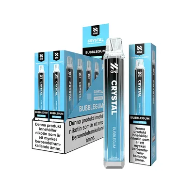 N One Crystal Vape - Bubblegum 20mg - 10 pack