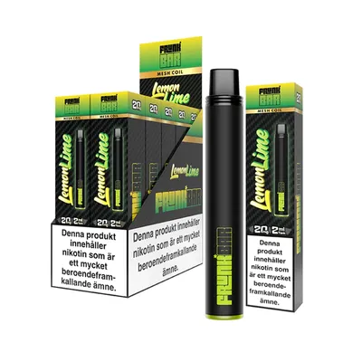 Frunk Bar Lemon Lime 20mg - 10 pack