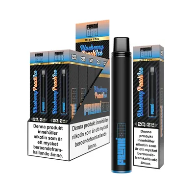 Frunk Bar Vape - Blueberry Peach Ice 20mg - 10 pack