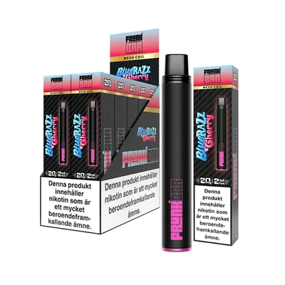 Frunk Bar Blue Razz Cherry 20mg - 10 pack