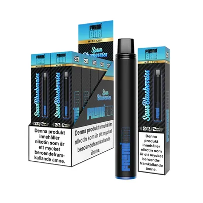 Frunk Bar Sour Blue Razz 20mg - 10 pack