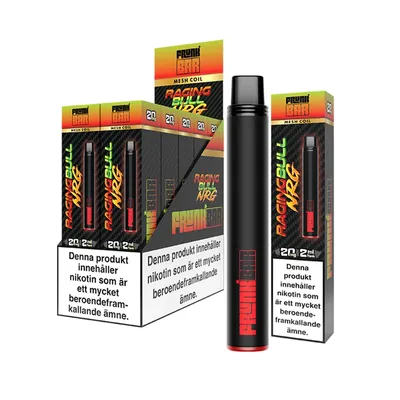 Frunk Bar Raging Bull NRG 20mg - 10 pack