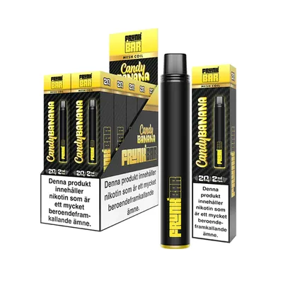Frunk Bar Candy Banan 20mg - 10 pack