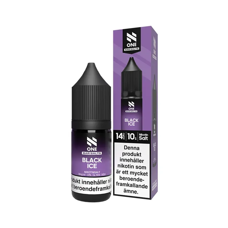 N One Salt Black Ice 14mg – Svartvinbär & Mentol