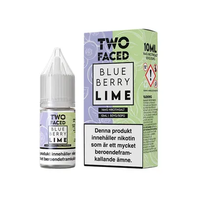Two Faced Blueberry Lime 10ml - Blåbär & Lime