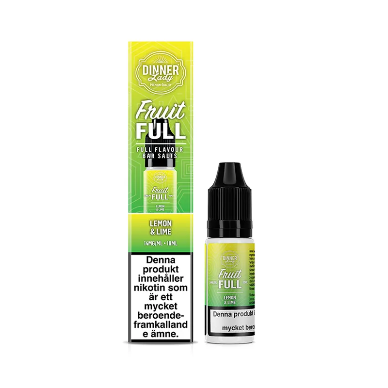 Dinner Lady Bar Salts Lemon & Lime 10ml – Citron & Lime
