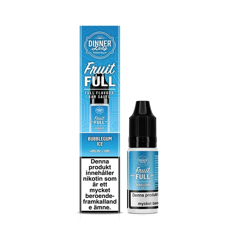 Dinner Lady Bar Salts Bubblegum Ice 10ml – Tuggummi & Cooling