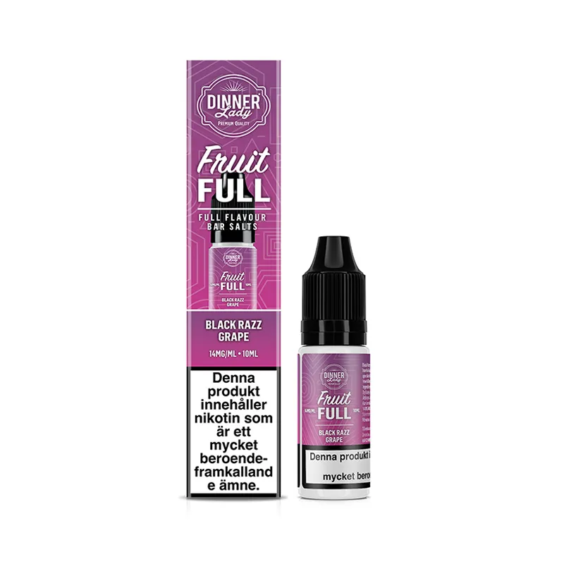 Dinner Lady Bar Salts Black Razz Grape 10ml – Björnbär, Hallon & Vindruvor
