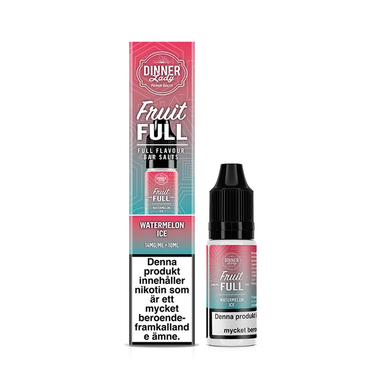 Dinner Lady Bar Salts Watermelon Ice 10ml – Vattenmelon & Cooling
