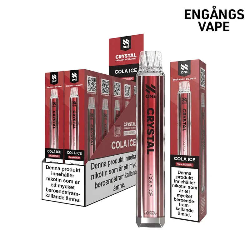 N One Crystal Vape - Cola Ice 20mg - 10 pack