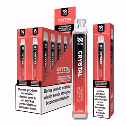 N One Crystal Vape Jordgubbar, Vattenmelon, bubbelgum - Strawberry Watermelon Bubblegum 20mg - 10 pack