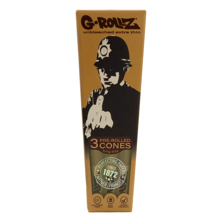 G-Rollz Cones 3p KS Unbleached "Banksy's Rude Copper"
