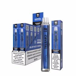 N One Crystal Vape Blå Hallon & Körsbär - Blue Razz Cherry 20mg - 10 pack