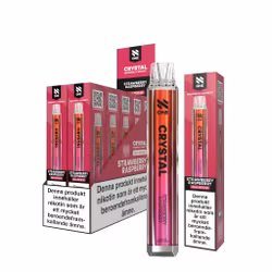 N One Crystal Vape Jordgubb & Hallon - Strawberry Raspberry 20mg - 10 pack
