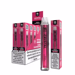 N One Crystal Vape Hallon - Sour Raspberry 20mg - 10 pack