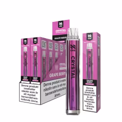 N One Crystal Vape Druvor & Skogsbär - Grape Berry 20mg - 10 pack