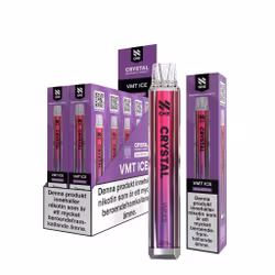 N One Crystal Vape Druvor & Svartvinbär - VMT Ice 20mg - 10 pack
