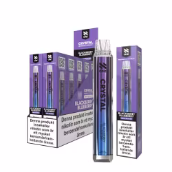 N One Crystal Vape Björnbär & Blåbär - Blackberry Blueberry 20mg - 10 pack